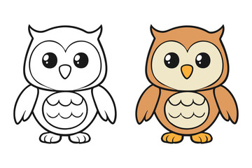 Coloring book owl