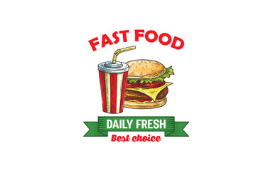 Pizza, Fries, Ice Cream, Burger and Fast Food Icon, Junk Food Combo Logo, Fast Food Illustration Design, Street Food Icon Set, Quick Bite Symbol, Takeaway Food Emblem, Delicious Snack Logo, Fast Food 