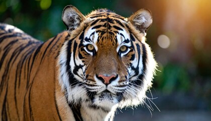 Obraz premium Portrait photo of tiger with blurred background
