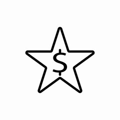 Star favorite rating award icon vector sign