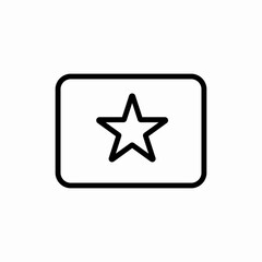 Star favorite bookmark rating icon vector sign