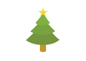 christmas tree evergreen pine fir vector emoji illustration symbol sign icon xmas 