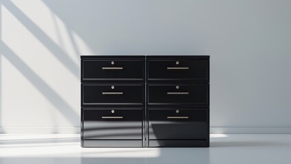 Current design chest of drawers set on a white background