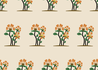Fototapeta premium set of spring flowers vector