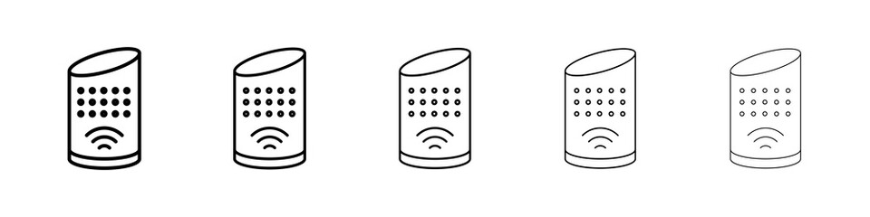 Smart speaker icon concept. graphic design, logo, Web, UI.
