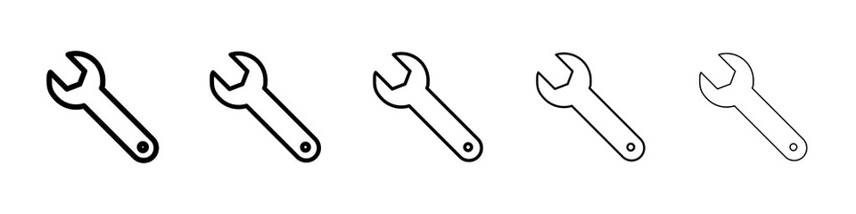 Wrench icon concept. graphic design, logo, Web, UI.