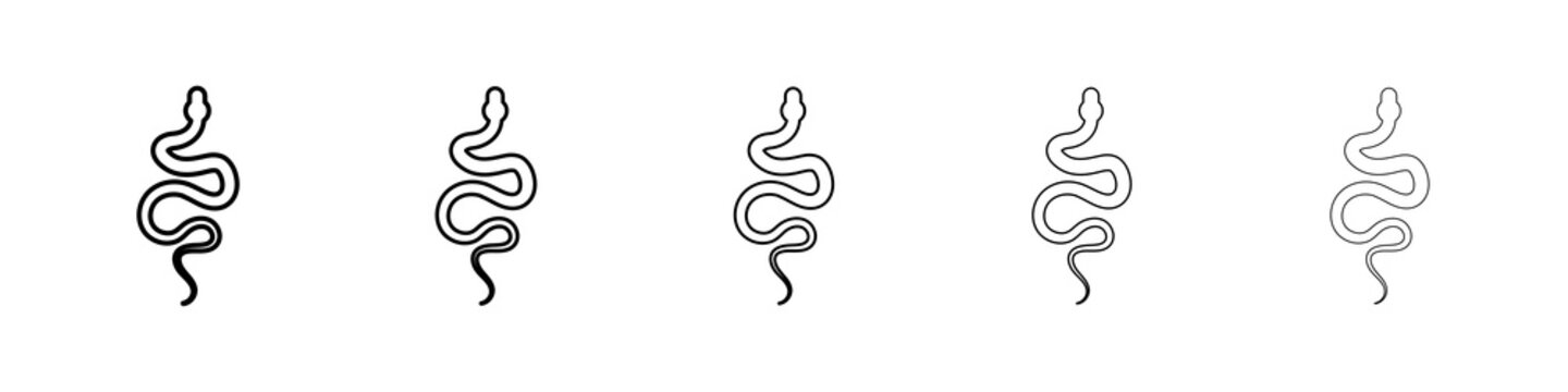 Snake icon concept. graphic design, logo, Web, UI.
