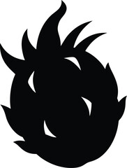 Dragon Fruit Silhouette