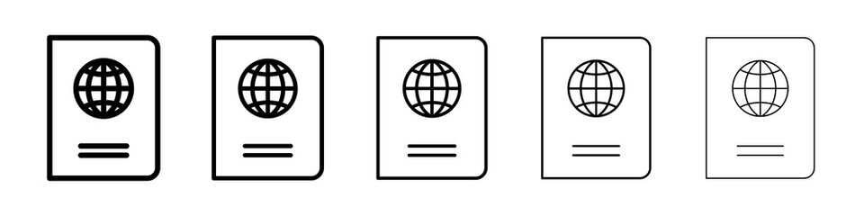 Passport icon concept. graphic design, logo, Web, UI.