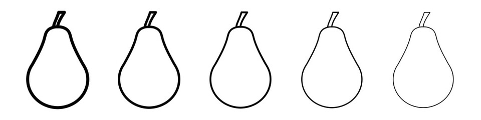 Pear icon concept. graphic design, logo, Web, UI.