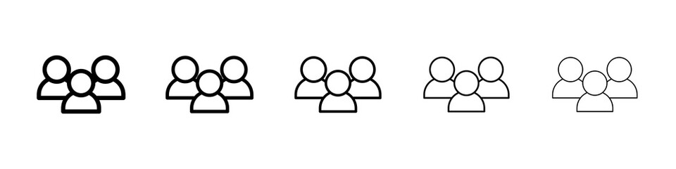 people icon concept. graphic design, logo, Web, UI.