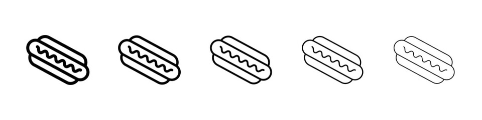 Hot dog icon concept. graphic design, logo, Web, UI.