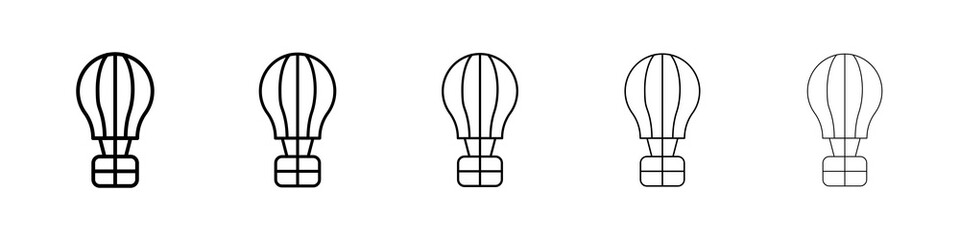 Hot air balloon icon concept. graphic design, logo, Web, UI.