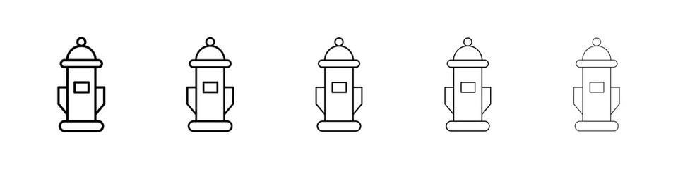Fire hydrant icon concept. graphic design, logo, Web, UI.