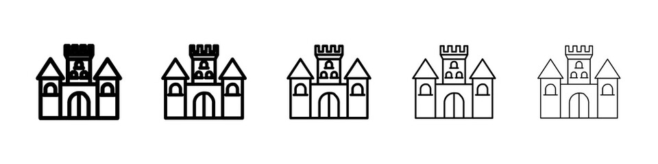 Castle icon concept. graphic design, logo, Web, UI.