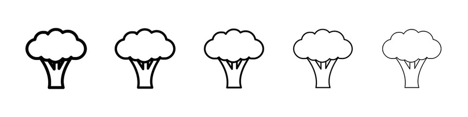 Broccoli icon concept. graphic design, logo, Web, UI.