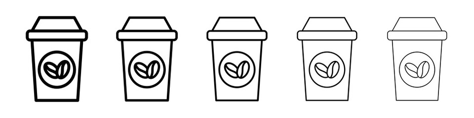 coffee cup icon concept. graphic design, logo, Web, UI.
