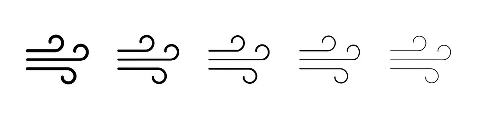 Windy icon concept. graphic design, logo, Web, UI.