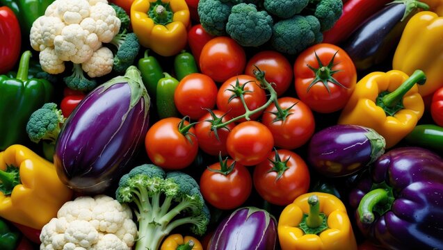 vegetable-themed backdrop