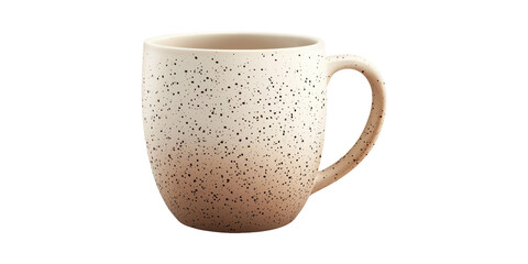 Speckled Ceramic Mug With Gradient Design. Stylish Drinkware For Coffee And Tea Lovers Isolated On Transparent Background