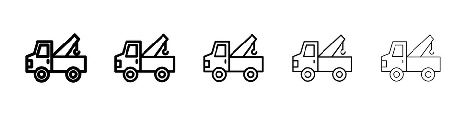 Tow truck icon concept. graphic design, logo, Web, UI.