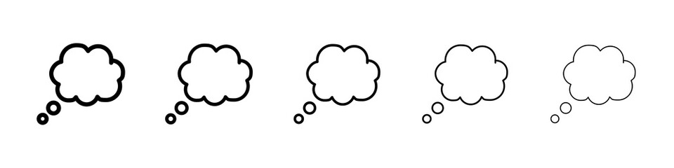Thought bubble icon concept. graphic design, logo, Web, UI.