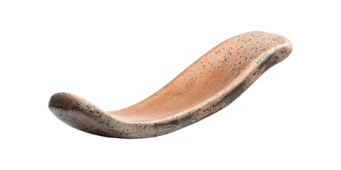 Curved Wooden Balance Board For Fitness And Rehabilitation. Enhances Core Strength And Stability Isolated On Transparent Background