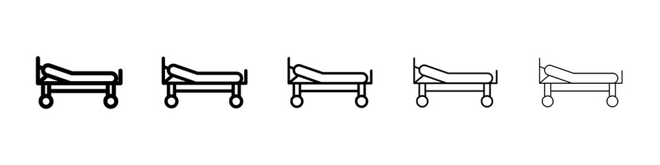 Stretcher icon concept. graphic design, logo, Web, UI.