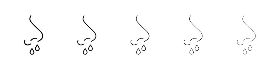 Stuffy nose icon concept. graphic design, logo, Web, UI.