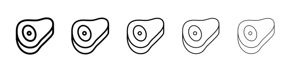 Steak icon concept. graphic design, logo, Web, UI.
