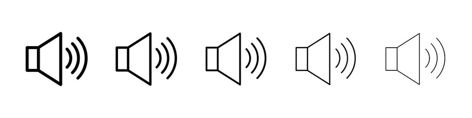 Speaker icon concept. graphic design, logo, Web, UI.