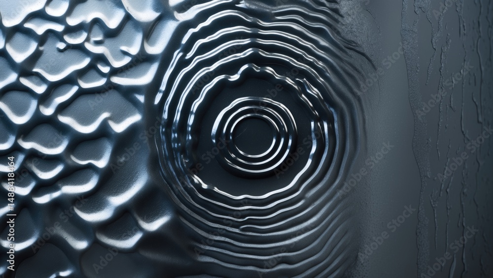 Aufkleber ice texture on glass, frost. vertical natural pattern on a window image. background featuring ice on