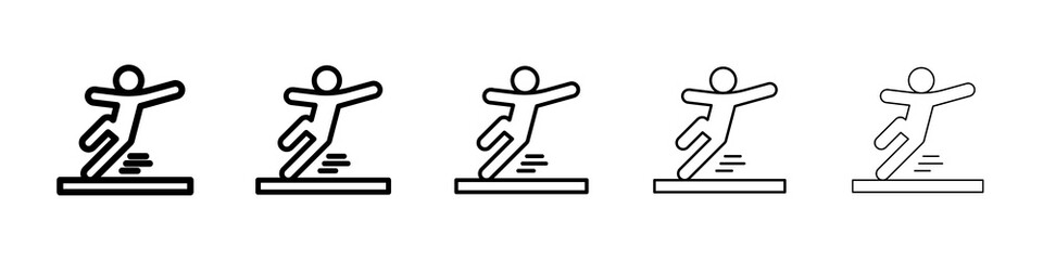 Slippery floor icon concept. graphic design, logo, Web, UI.