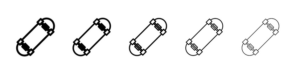 Skateboard icon concept. graphic design, logo, Web, UI.
