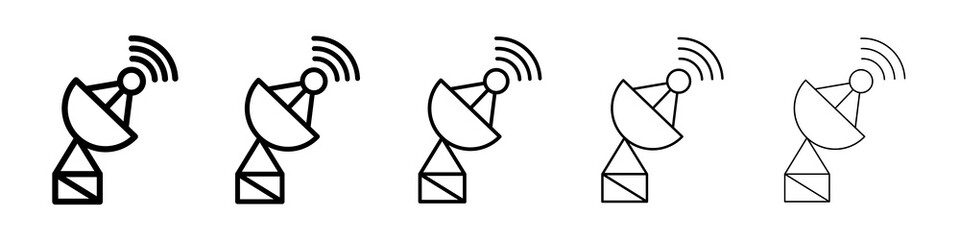 Satellite dish icon concept. graphic design, logo, Web, UI.