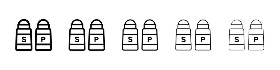 Salt pepper icon concept. graphic design, logo, Web, UI.