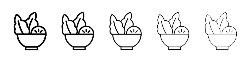 Salad icon concept. graphic design, logo, Web, UI.