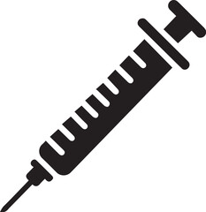 Syringe, injection icon vector