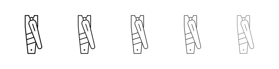 Nail clippers icon concept. graphic design, logo, Web, UI.