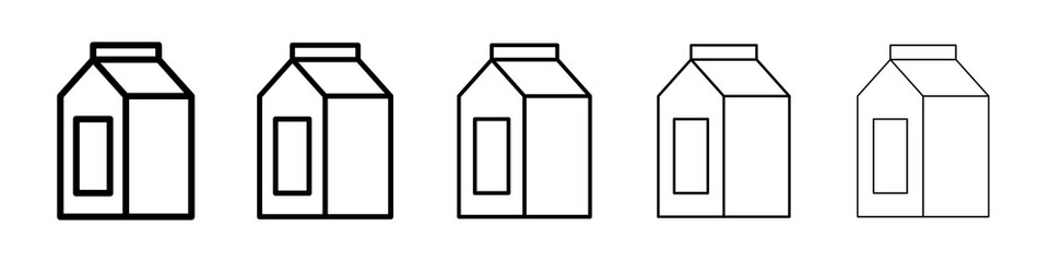 Milk carton icon concept. graphic design, logo, Web, UI.
