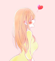 笑顔の女性　恋愛