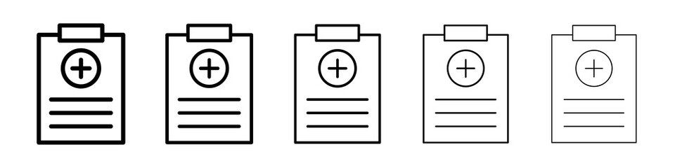 Obraz premium Medical report icon concept. graphic design, logo, Web, UI.