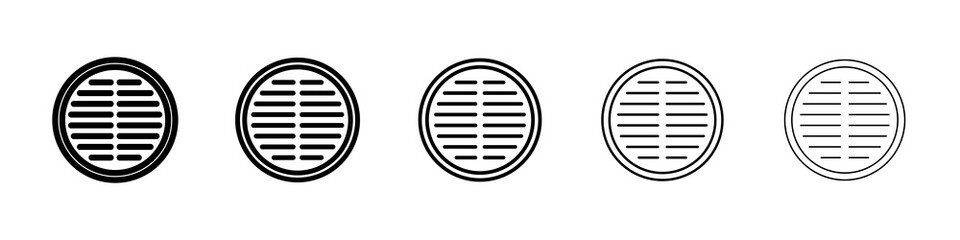 Manhole icon concept. graphic design, logo, Web, UI.