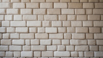 Old-fashioned brick and stone wall pattern on a clean concrete background