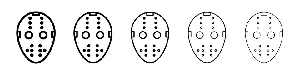 Hockey mask icon concept. graphic design, logo, Web, UI.