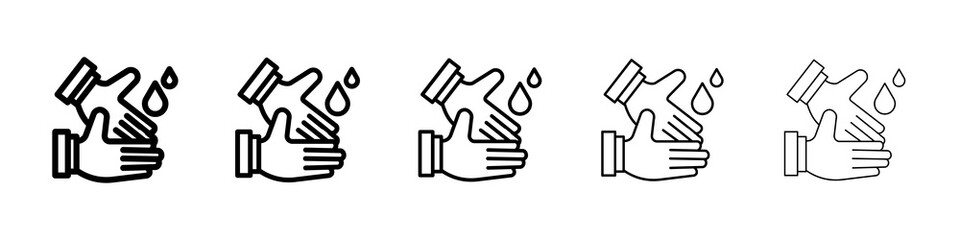 Handwashing icon concept. graphic design, logo, Web, UI.