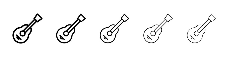 Guitar icon concept. graphic design, logo, Web, UI.