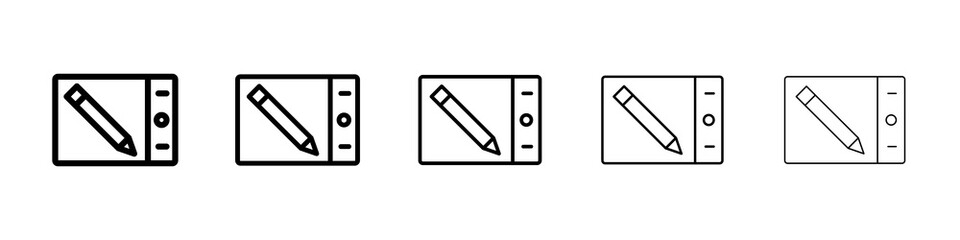Graphic tablet icon concept. graphic design, logo, Web, UI.