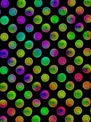 abstract pattern background with repeated colored grunge texture circles