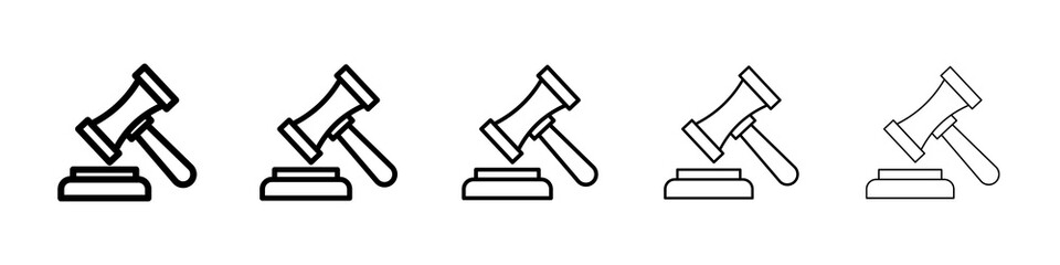 Gavel icon concept. graphic design, logo, Web, UI.